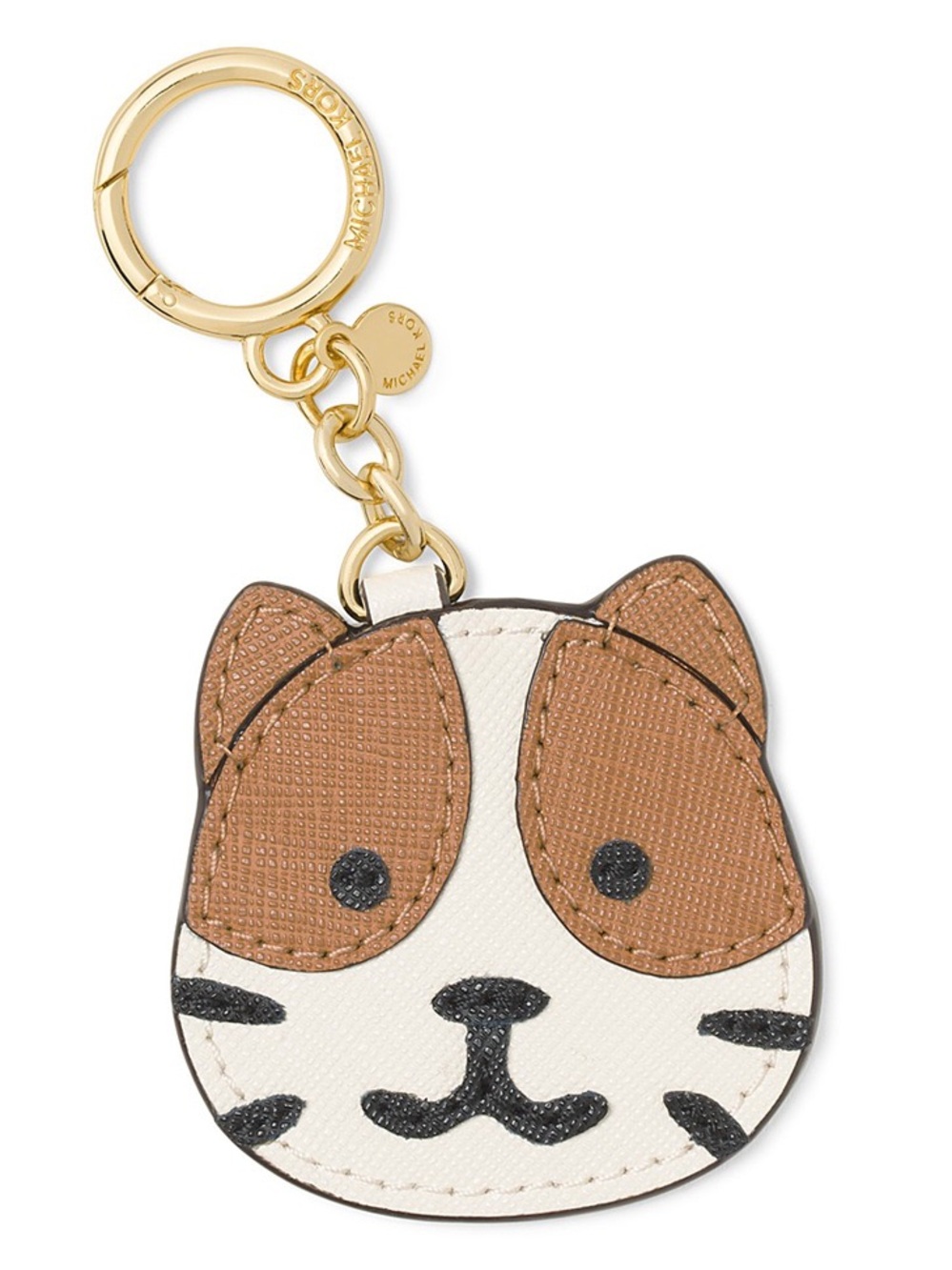 Michael Kors Fancy Feline Leather Key Fob